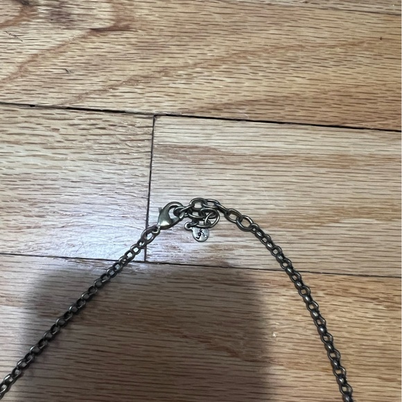 Loft Jewel Statement Necklace Maroon and Grey Jewels - Picture 2 of 7